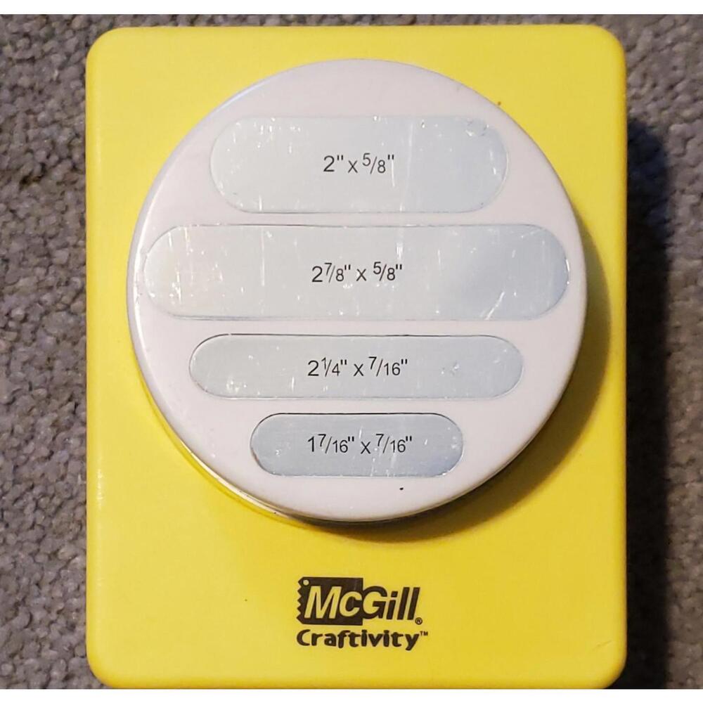 Retro McGill Craftivity Multi Word Tags - 3" Punch for Scrapbooking and Crafts
